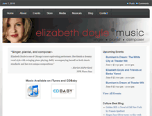 Tablet Screenshot of elizabethdoylemusic.com